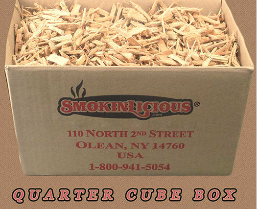 Small Grande Sapore® is a quarter cube box&nbsp; with our Pristine smoker wood Chips cut from the heartwood of the tree .&nbsp; The weekender package!